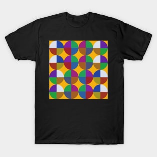 mid century seventies colorful abstract pattern T-Shirt